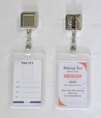 SHINING ZONN 1 Card Holder(Set of 2, White)