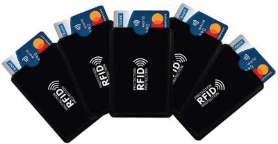 CARDLANE NA 1 Card Holder(Set of 5, Black)