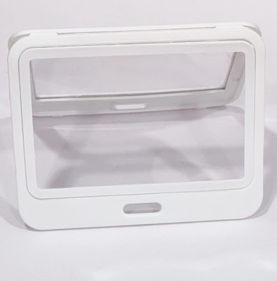 IVYPRINTS Plastic Box ID Card Holder Horizontal Double Sides Visible i-Card Holders 1 Card Holder(Set of 1, White)