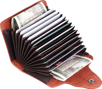 StealODeal Exclusive Brown High Quality Leatherite Case Atm 15 Card Holder(Set of 1, Brown)