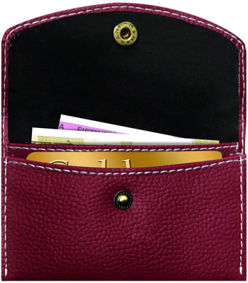 GREEN DRAGONFLY® PU Leather RFID Protected Card Holders For Men & Women 4 Card Holder(Set of 1, Maroon)