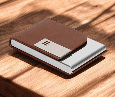 VINSAGE 12 Card Holder(Set of 1, Tan)