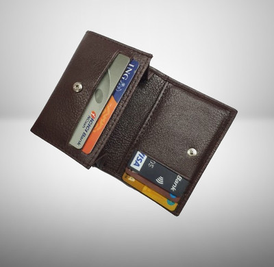 RAGE GAZE 6 Card Holder(Set of 1, Brown)