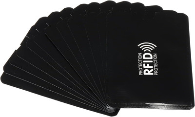 CardSafeX 1 Card Holder(Set of 10, Black)
