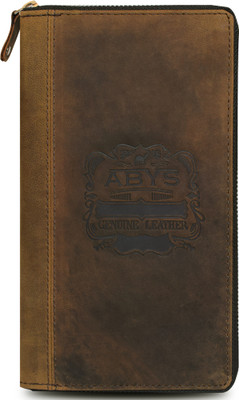 ABYS Passport Cover/Passport Holder for Men and Women - Genuine Leather organizer(Tan)