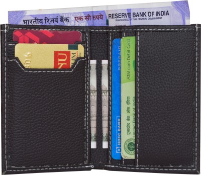 MATSS PU Leather Credit Card Holder for Men And Women RFID Wallets 6 Card Holder(Set of 1, Brown)