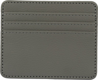 Flipkart SmartBuy Grey Permium Quality Leather 4 Card Holder(Set of 1, Grey)