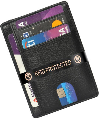 Flipkart SmartBuy Card Holder 8 Card Holder(Set of 1, Black)