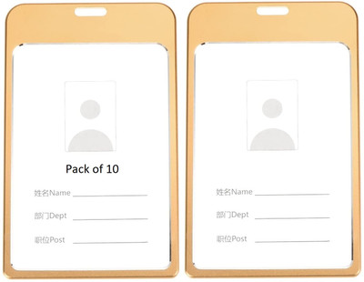SHINING ZON 1 Card Holder(Set of 10, Gold)