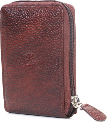Walletsnbags 10 Card Holder(Set of 1, Brown)