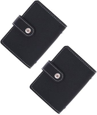 Encelade 24 Card Holder(Set of 2, Black)