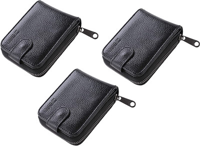 KUBER INDUSTRIES 10 Card Holder(Set of 3, Black)