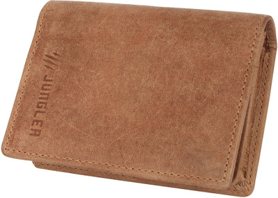Jungler RFID Secure Business Card Box Visiting Card Holder Business Card Folder Leather - Card Cover Visiting Cards ID Identity Card Storage - In Hunter Leather (Color: Beige) 50 Card Holder(Set of 1, Beige)