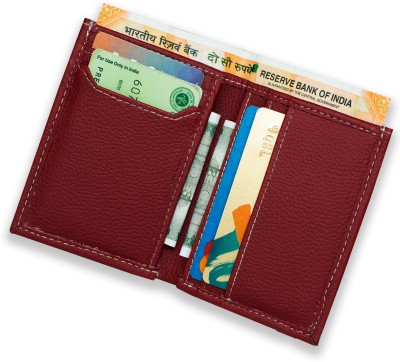 MATSS Card Holder||Wallet||Card Case||ATM Card Case For Men & Women 6 Card Holder(Set of 1, Red)