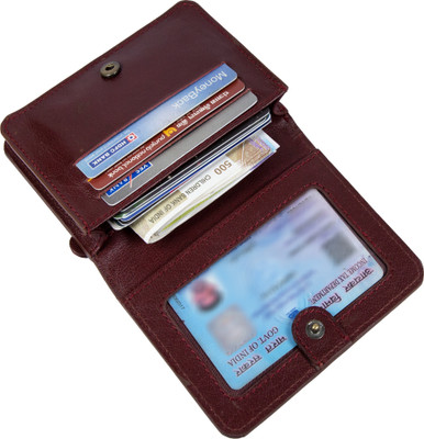 Style 98 4 Card Holder(Set of 1, Maroon)