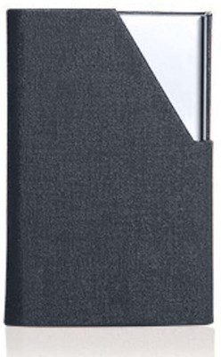 MOMISY PU Business Visiting Card Case Debit Credit ATM Card Holders for Men & Women 20 Card Holder(Set of 1, Grey, Silver)