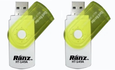 Ranz Multi Card Reader Micro SD to USB Multi-Card Memory Card Adapter Reader Support Card Reader(Multicolors)