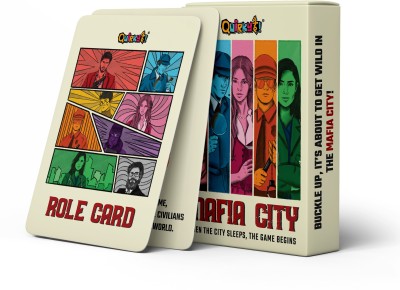 Quirky Hai Mafia City Game- Perfect for Game Nights & Social Gatherings | 6-20 Players(Multicolor)