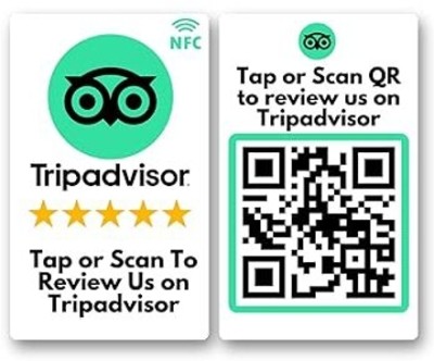 tinydabba Tripadvisor Review NFC Card Business Card(White, Pack of 1)