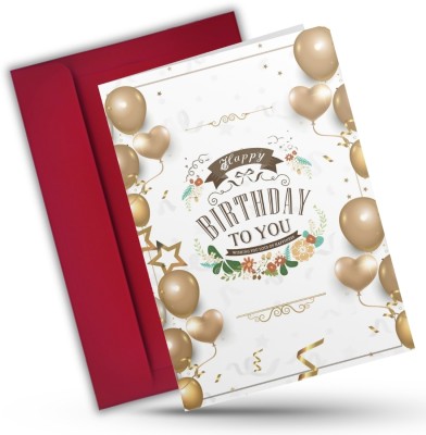 AanyaCentric Birthday Printed Card 5.8x8.3 inch with Envelope for Loved One Greeting Card(Multicolor, Pack of 1)