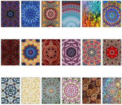 AanyaCentric Combo Pack Of 18 Designer Blank Inside 4.1x5.8inches A6 Size Love Family Greeting Card(Mullticolor, Pack of 18)