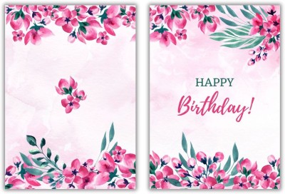 AanyaCentric 4.1x5.8inches Combo Pack Of 6 Printed A6 Size Birthday Greeting Card(Mullticolor, Pack of 6)