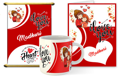 Midas Craft Greetings Card Combo 03 Greeting Card(Red, Pack of 3)