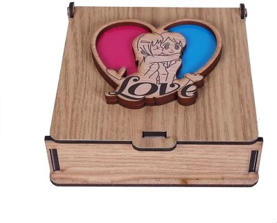 Nyaro Wooden Explosion Surprise Box for Valentine's Day, Birthday & any occasion Greeting Card(Multicolor, Pack of 1)