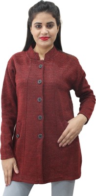 Hautemoda Women Button Solid Cardigan