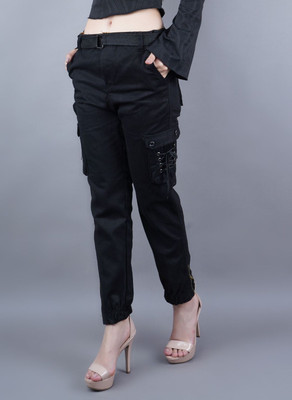 White leapard Women Cargos