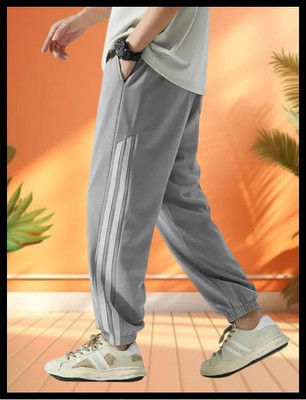 SB Trend Solid Men Grey Track Pants