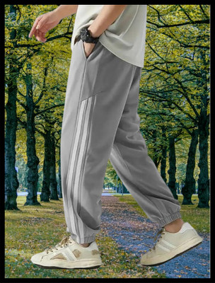 KRITAX Solid Men Grey Track Pants