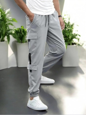 Kesaria Fashions Solid Men Grey Track Pants