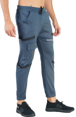 Gazzet 4G Colorblock Men Grey Track Pants