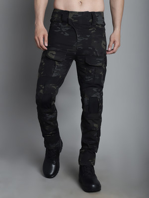MOUNTMILLER Black Multicam Advanced WR Tactical Pant: Water Resistant, MultiPocket Men Cargos