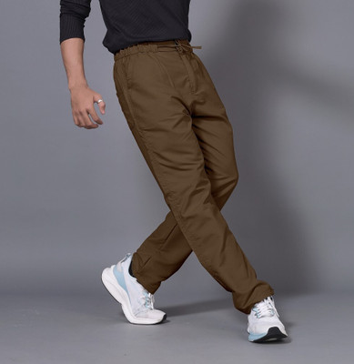 RAXAENTERPRISE Regular Fit Men Brown Trousers