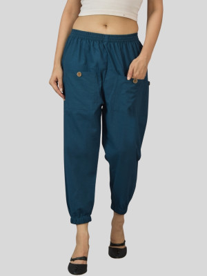 HouseOfCommon Regular Fit Women Blue Trousers