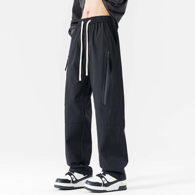 Venzina Solid Men Black Track Pants