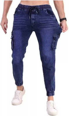 PHYASANA Jogger Fit Men Dark Blue Jeans