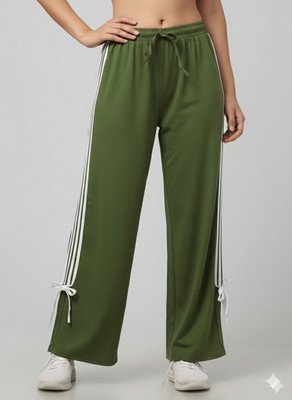 Oyesmarty Solid Women Light Green Track Pants