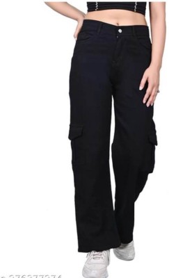 Zaristaa Flared Women Black Jeans