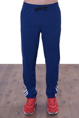 TZ Striped Men Blue Track Pants