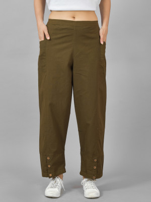 QuaClo Regular Fit Women Green Trousers