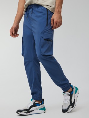 XYXX Regular Fit Men Blue Trousers