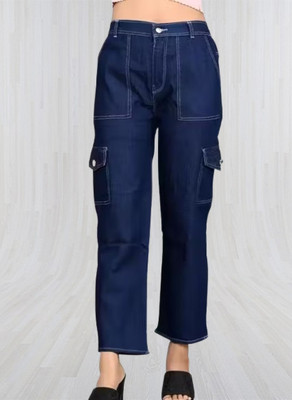 GORIYA Regular Women Dark Blue Jeans