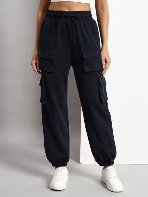 Q-Rious Regular Fit Women Dark Blue Trousers