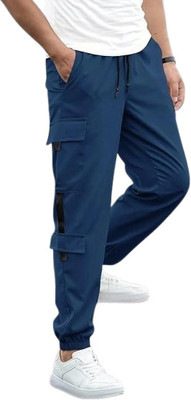 Kesaria Fashions Solid Men Blue Track Pants