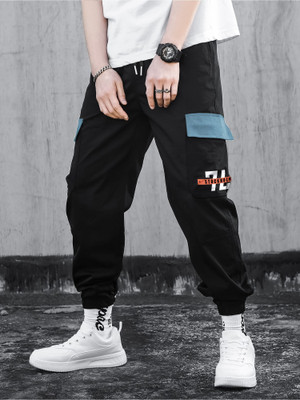 MANIAC Relaxed Men Black Trousers