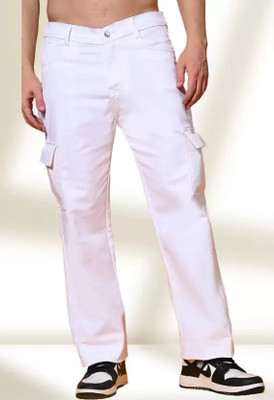 linaria Jogger Fit Men White Jeans