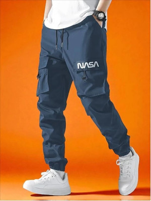 THE SARTHI FASHION TREND Solid Men Blue Track Pants